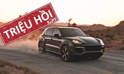 Triệu hồi loạt xe Porsche Cayenne do đèn cảnh báo khẩn cấp